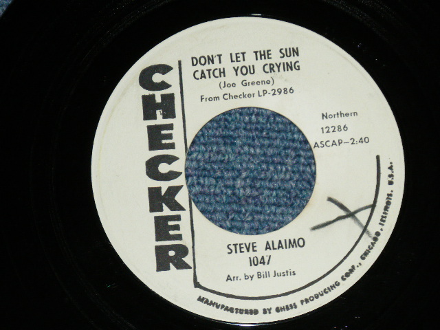 画像1: STEVE ALAIMO - DON'T LET THE SUN CATCH YOU CRYING : I TOLD YOU SO ( Ex+++/Ex+++)  / 1963 US AMERICA  ORIGINAL "WHITE LABEL PROMO" Used 7" SINGLE  