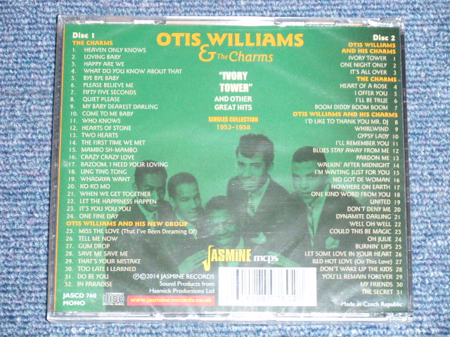 画像: OTIS WILLIAMS & The CHARMES- SINGLES COLLECTION 1953-1958 ( SEALED )  / 2014 UK/CZECH REPUBLIC BRAND NEW Sealed 2 CD  