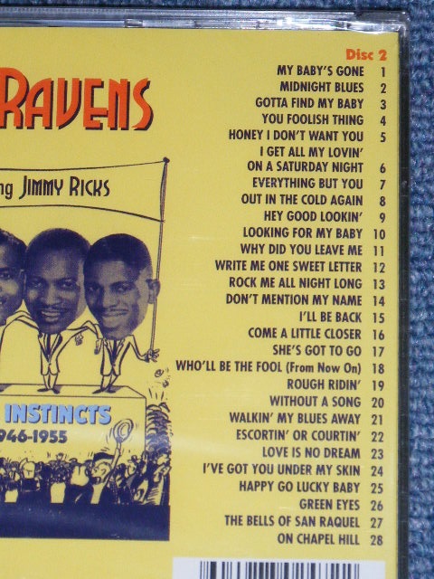 画像: The RAVENS featuring JIMMY RICKS - BASS INSTRUCTS 1946-1955 ( SEALED )  / 2013 UK/CZECH REPUBLIC "BRAND NEW Sealed" 2 CD  