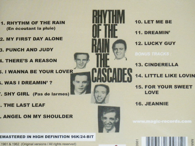 画像: The CASCADES - RHYTHM OF THE RAIN ( SEALED )  / 2014 FRANCE FRENCH  "BRAND NEW Sealed"  CD  