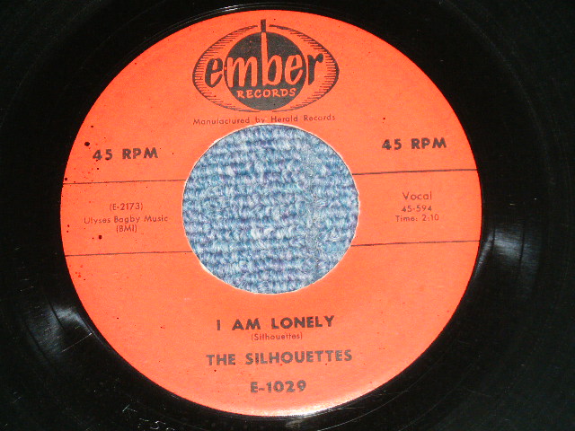 画像: THE SILHOUETTES - GET A JOB : I AM LONELY (Ex/Ex)  / 1958 US AMERICA ORIGINAL Used 7"SINGLE 