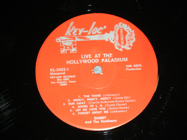 画像: SUNNY and the SUNLINERS - LIVE IN HOLLYWOOD ( Ex/Ex++ ) / 1965 US AMERICA ORIGINAL MONO Used LP  