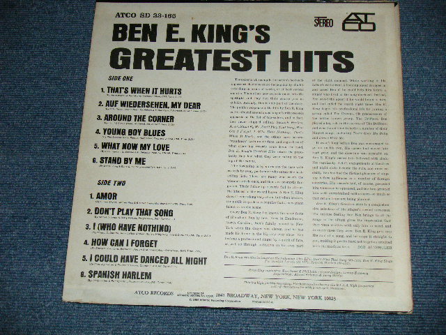 画像: BEN E. KING ( of THE DRIFTERS ) - GREATEST HITS  ( Ex+++/MINT- )/ 1970's US AMERICA REISSUE Used LP 