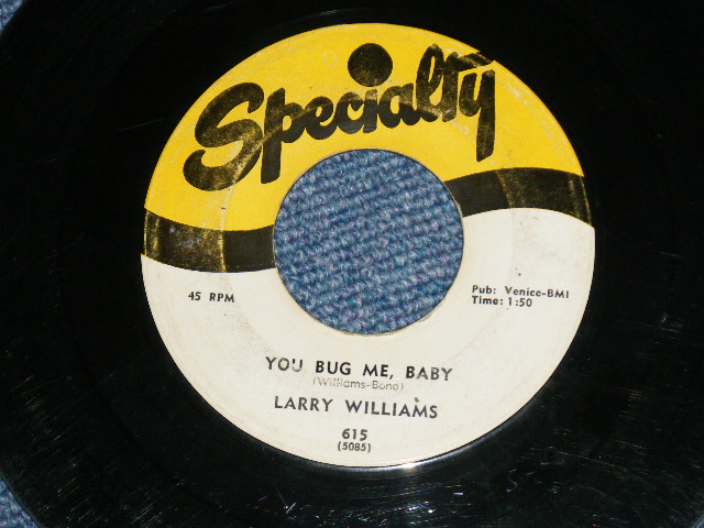 画像: LARRY WILLIAMS - BONY MORONIE (VG+++/VG+++ )  / 1957 US ORIGINAL 7" SINGLE 