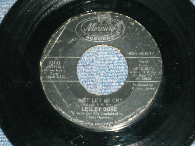 画像: LESLEY GORE  - JUDY'S TURN TO CRY ( VG+++/VG+++ )  / 1963 US AMERICA ORIGINAL  Used 7" inch Single 