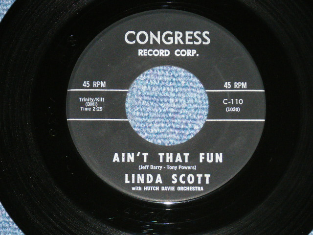 画像: LINDA SCOTT - SIT RIGHT DOWN AND WRITE MYSELF A LETTER (Ex+++/Ex+++ ) / 1963 US AMERICA ORIGINAL Used  7" SINGLE  