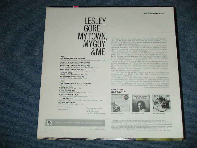 画像: LESLEY GORE -  MY TOWN MY GUY & ME ( Ex++/Ex+++,Ex++ Looks:Ex)   / 1965 US AMERICA ORIGINAL "RED LABEL" STEREO  Used  LP  