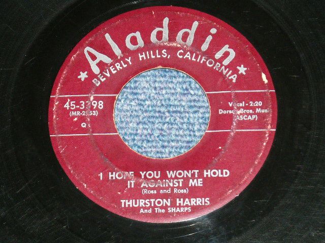 画像: THURSTON HARRIS - LITTLE BITTY PRETTY ONE : I HOPE YOU WON'T HOLD IT AGAINST ME  (VG++ Looks:VG+/VG++ Looks:VG+ )  / 1957 US AMERICA ORIGINAL 7" SINGLE 