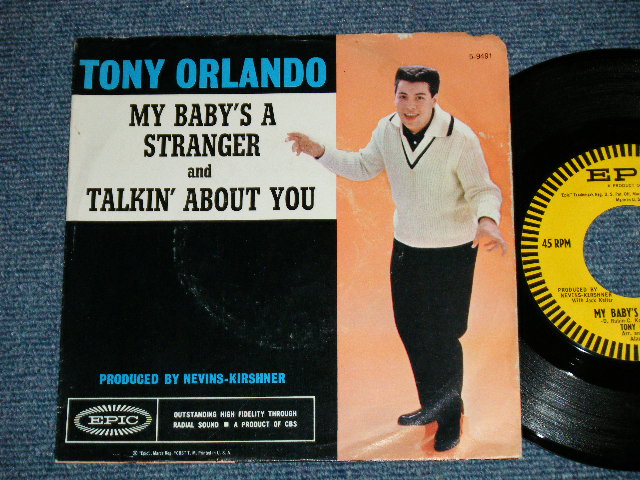 画像1: TONY ORLAND - MY BABY'S A STRANGER : TALKIN' ABOUT YOU (Arr.  C.KING)  ( Ex++/MINT- ) / 1962 US AMERICA ORIGINAL "With PICTURE SLEEVE / PS"  Used 7" SINGLE  