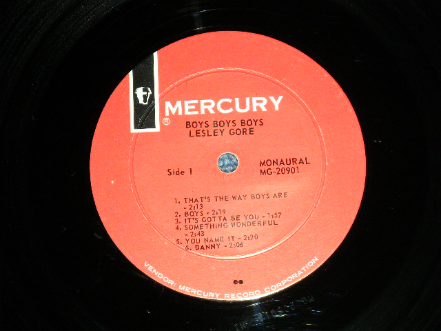 画像: LESLEY GORE - BOYS BOYS BOYS ( Ex++,Ex+/Ex++ Looks:Ex+ )  / 1964 US AMERICA ORIGINAL "RED LABEL" MONO Used  LP  