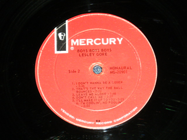 画像: LESLEY GORE - BOYS BOYS BOYS ( Ex+++,Ex++/Ex++)  / 1964 US AMERICA ORIGINAL "RED LABEL" MONO Used  LP  