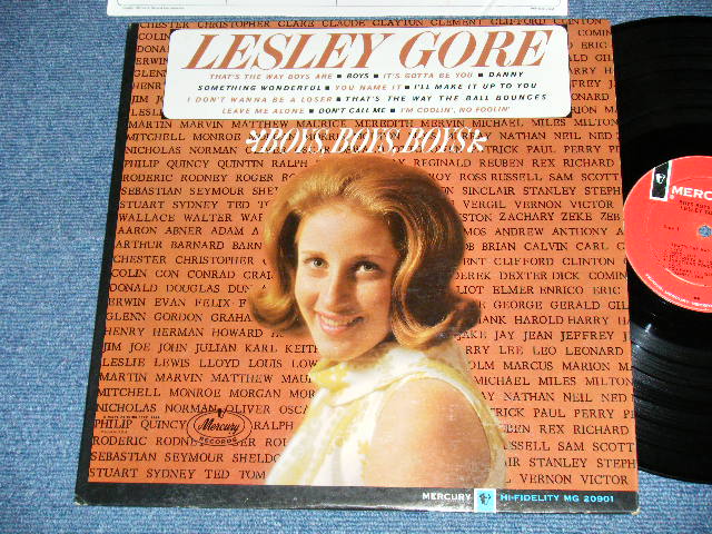 画像1: LESLEY GORE - BOYS BOYS BOYS ( Ex+++,Ex++/Ex++)  / 1964 US AMERICA ORIGINAL "RED LABEL" MONO Used  LP  