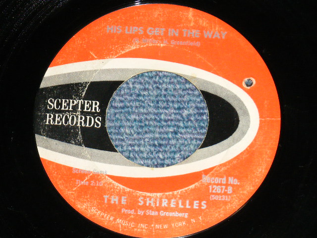画像: THE SHIRELLES - SHA LA LA (Cover Played by MANFRED MANN ) : HIS LIPS GET IN THE WAY  ( Ex/Ex+  ) / 1964 US AMERICA  Used 7" SINGLE4