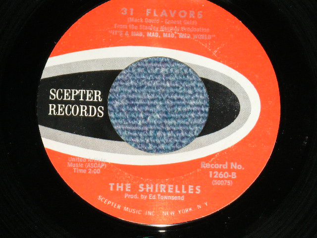 画像: THE SHIRELLES - IT'S A MAD.MAD.MAD.MAD WORLD : 3 I FLAVORS  ( Ex++/Ex++ ) / 1963 US AMERICA  Used 7" SINGLE