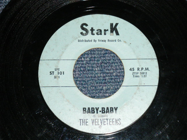 画像: The VELVETEENS - TEEN PRAYER : BABY-BABY (Ex/Ex ) / 1961 US AMERICA ORIGINAL Used 7" SINGLE 