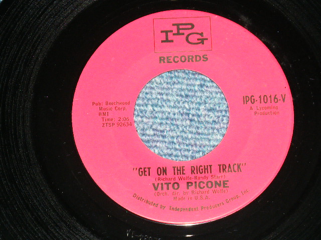画像: VITO PICONE  ( VITO & The ELEGANTS ) - PATH IN THE WILDERNESS : GET ON THE RIGHT TRACK  ( Ex++/Ex++ ) / 1963 US AMERICA ORIGINAL Used 7" SINGLE 