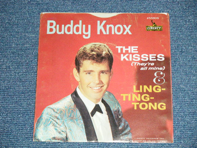 画像: BUDDY KNOX - LING-TING-TONG : THE KISSES ( Ex++/Ex++,Ex++  ) / 1961  US AMERICA ORIGINAL Used 7" SINGLE  with PICTURE SLEEVE 