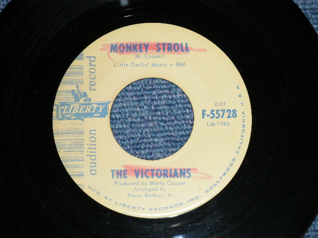 画像1: The VICTORIANS - MONKEY STROLL ( Arr.by PERRY BOTKIN,Jr.)  : IF I LOVED YOU ( Arr. by DAVID GATES )   (Ex+/Ex++ ) / 1961 US AMERICA ORIGINAL "AUDITION Label PROMO"  Used 7" SINGLE 