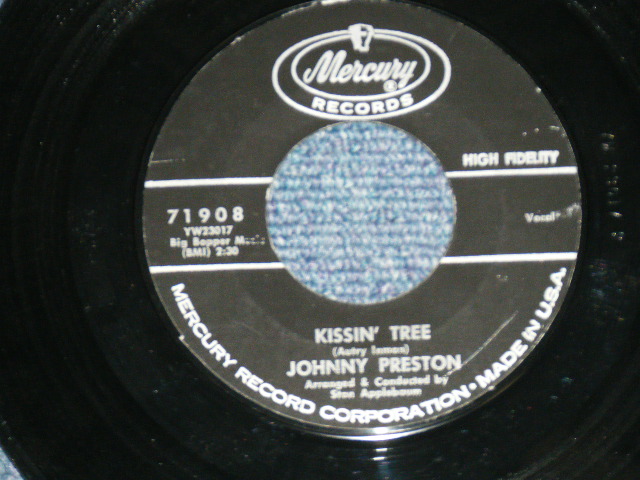 画像: JOHNNY PRESTON  - FREE ME : KISSIN' TREE ( Ex++/Ex+++,Ex+++  ) / 1961  US AMERICA ORIGINAL Used 7" SINGLE  with PICTURE SLEEVE 