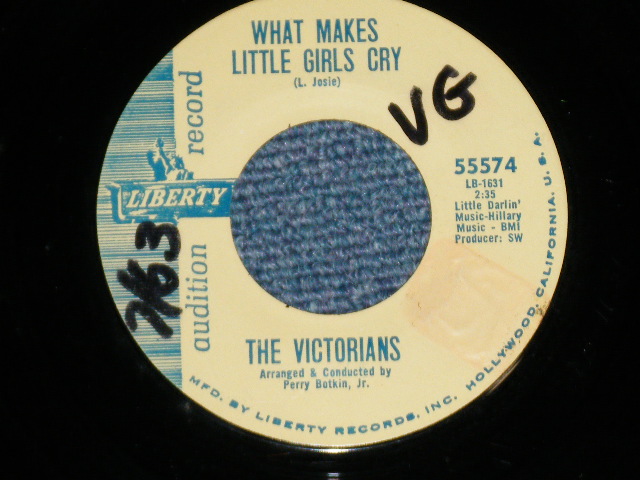 画像1: The VICTORIANS - WHAT MAKES LITTLE GIRLS CRY  ( Arr.& Conducted  by PERRY BOTKIN,Jr.)  : CLIMB EVERY MOUNTAIN    (Ex+/Ex+ ) / 1963 US AMERICA ORIGINAL "AUDITION Label PROMO"  Used 7" SINGLE 