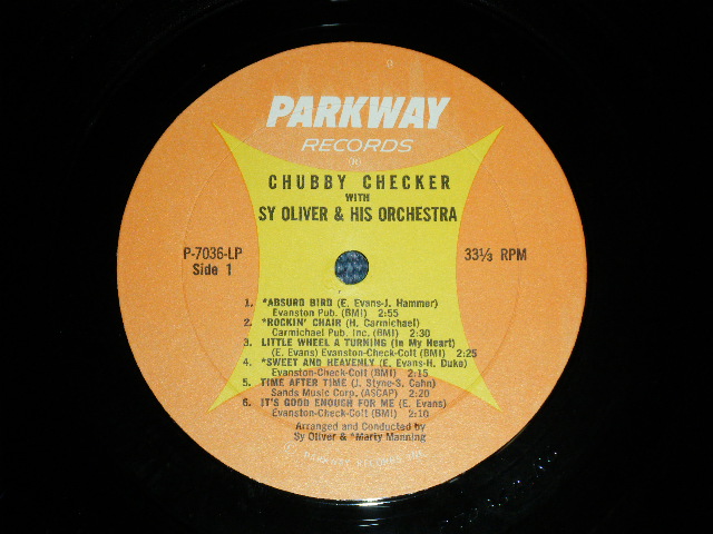 画像: CHUBBY CHECKER -  WITH SY OLIVER & His Orchestra  ( Ex+++/Ex+++ )   / 1963 US AMERICA ORIGINAL 1st  Press Label MONO Used LP -