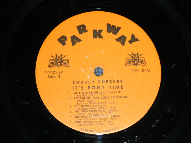画像: CHUBBY CHECKER -  ITY'S PONY TIME   ( 1st press "ORANGE Label" ) ( Ex++, Ex.Ex++ )   / 1961 US AMERICA ORIGINAL 1st  Press Label MONO Used LP -
