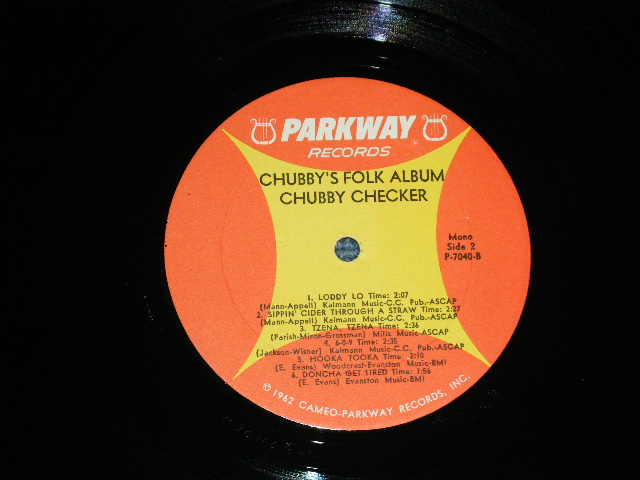 画像: CHUBBY CHECKER -  BCHUBBY'S FOLK ALBUM  ( Ex++/Ex++ )   / 1964 US AMERICA ORIGINAL 1st  Press Label MONO Used LP -