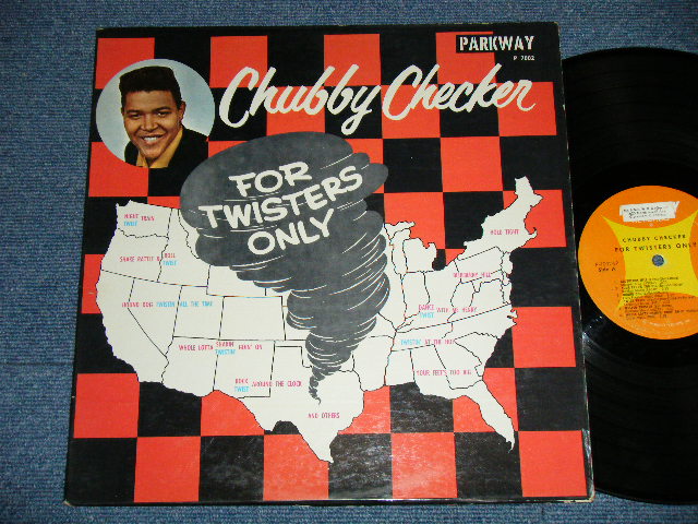画像1: CHUBBY CHECKER -  FOR TWISTERS ONLY   ( 2nd press "ORANGE&YELLOW Label" ) ( Ex++.Ex++ )   / 1962 US AMERICA ORIGINAL 2nd Press Label MONO Used LP 