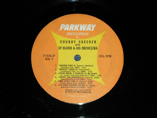 画像: CHUBBY CHECKER -  WITH SY OLIVER & His Orchestra  ( Ex++/Ex+ Looks:Ex- )   / 1963 US AMERICA ORIGINAL 1st  Press Label MONO Used LP -
