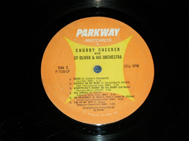 画像: CHUBBY CHECKER -  WITH SY OLIVER & His Orchestra  ( Ex++/Ex+ Looks:Ex- )   / 1963 US AMERICA ORIGINAL 1st  Press Label MONO Used LP -