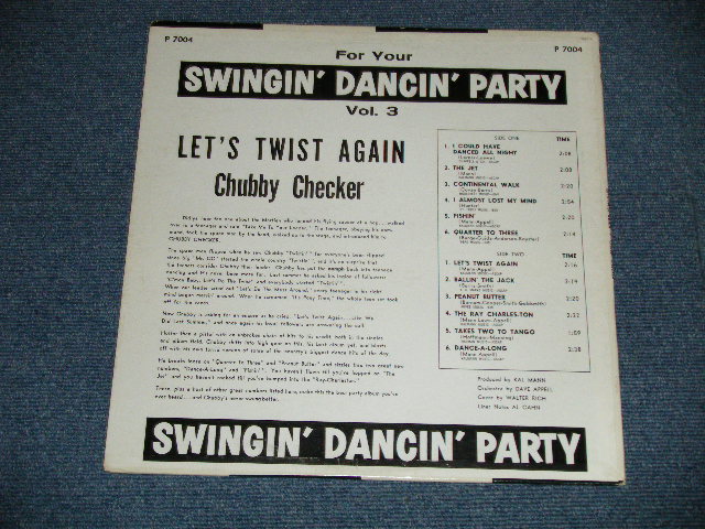 画像: CHUBBY CHECKER -  LET'S TWIST AGAIN   ( 2nd press "ORANGE&YELLOW Label" ) ( Ex+/Ex+++ : WOFC)   / 1962 Version  US AMERICA ORIGINAL 2nd Press Label MONO Used LP -