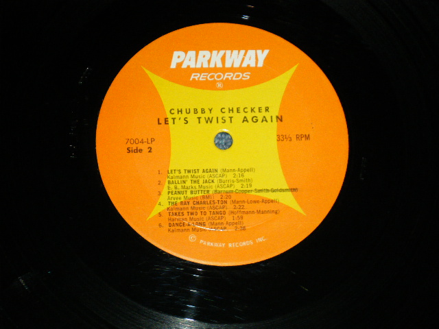 画像: CHUBBY CHECKER -  LET'S TWIST AGAIN   ( 2nd press "ORANGE&YELLOW Label" ) ( Ex+/Ex+++ )   / 1962 Version  US AMERICA ORIGINAL 2nd Press Label MONO Used LP -