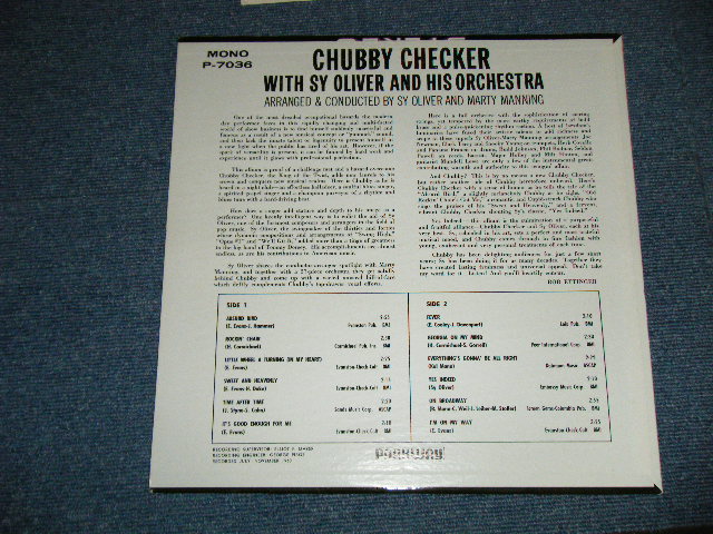 画像: CHUBBY CHECKER -  WITH SY OLIVER & His Orchestra  ( Ex+++/Ex+++ )   / 1963 US AMERICA ORIGINAL 1st  Press Label MONO Used LP -