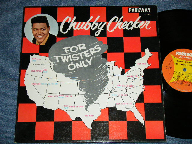 画像1: CHUBBY CHECKER -  FOR TWISTERS ONLY   ( 2nd press "ORANGE&YELLOW Label" ) ( Ex++.Ex++ )   / 1962 US AMERICA ORIGINAL 2nd Press Label MONO Used LP -