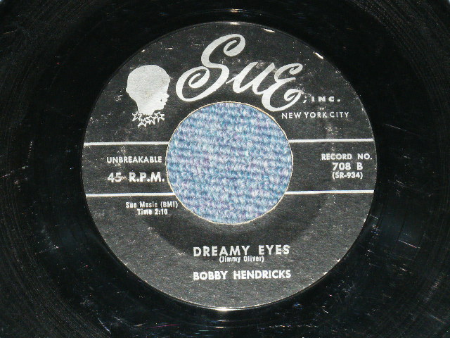 画像: BOBBY HENDRICKS  - MOLLY BE GOOD : DREAMY EYES  ( VG+++/VG+++ : CRACK  ) / 1958 US AMERICA ORIGINAL Used 7" SINGLE 