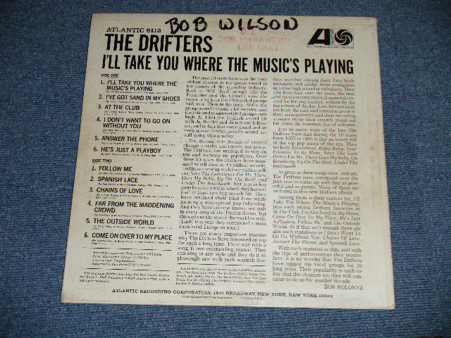 画像: THE DRIFTERS - I'LL TAKE YOU WHERE THE MUSIC'S PLAYING ( Ex+/Ex++ Looks:Ex )  ) / 1965 US AMERICA ORIGINAL "WHITE LABEL PROMO" MONO Used LP 