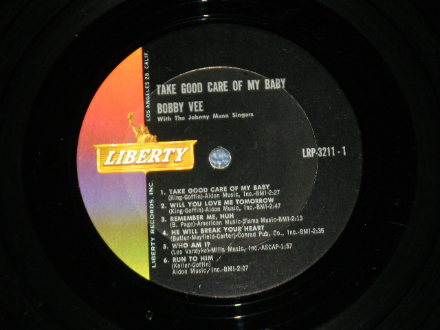 画像: BOBBY VEE - TAKE GOOD CARE OF MY BABY  ( VG+++/Ex+  : WOBC ) / 1962  US AMERICA ORIGINAL MONO Used LP 