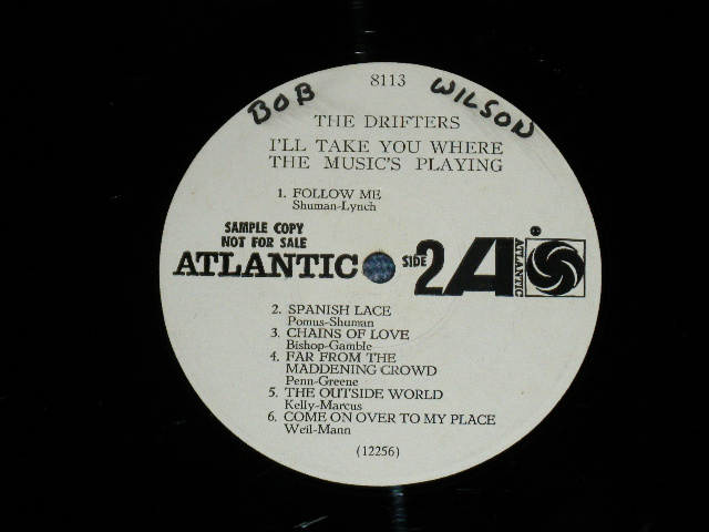 画像: THE DRIFTERS - I'LL TAKE YOU WHERE THE MUSIC'S PLAYING ( Ex+/Ex++ Looks:Ex )  ) / 1965 US AMERICA ORIGINAL "WHITE LABEL PROMO" MONO Used LP 
