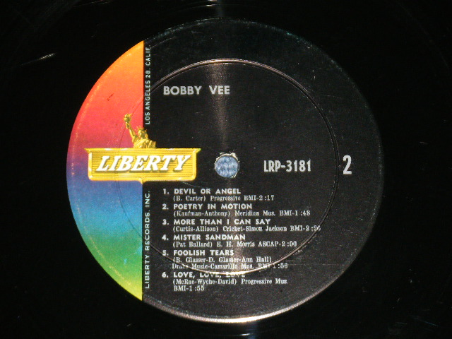 画像: BOBBY VEE - BOBBY VEE ( Ex++/Ex++ : WOBC,EDSP ) / 1961 US AMERICA ORIGINAL MONO Used LP 