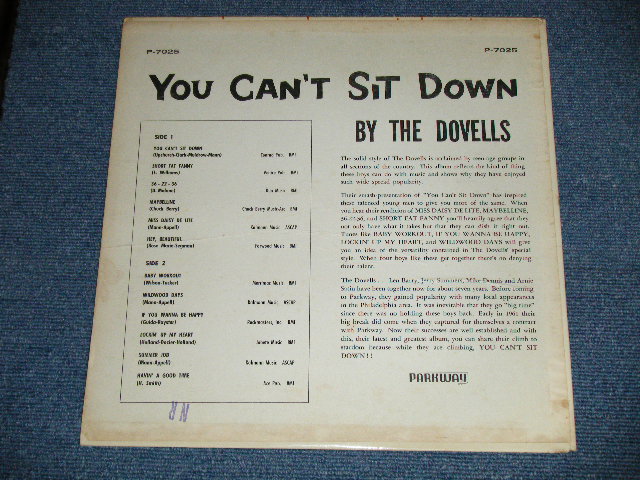 画像: THE DOVELLS -YOU CAN'T SIT DOWN ( Ex+/Ex++ Looks: Ex+ ) / 1962 US AMERICA ORIGINAL MONO Used  LP 