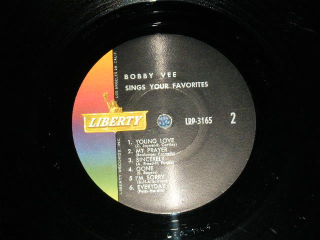 画像: BOBBY VEE -SINGS YOUR FAVORITES  ( Ex++/Ex++ : EDSP) / 1960  US AMERICA ORIGINAL MONO Used LP 