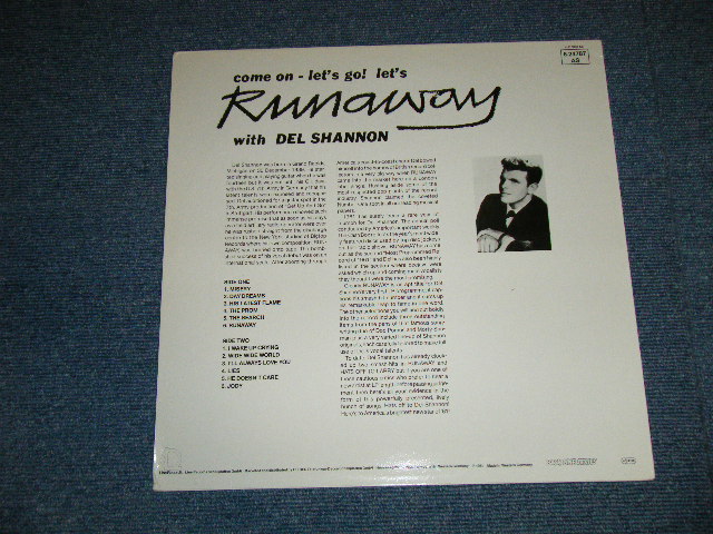 画像: DEL SHANNON - RUNAWAY with DEL SHANNON ( MINT-/MINT) / MID 1970's  WEST-GERMANY GERMAN  REISSUE Used LP 