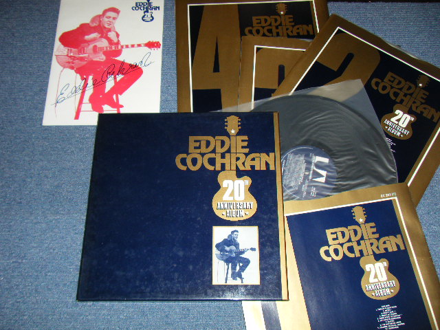 画像1: EDDIE COCHRAN - 20tH ANNIVERSARY ALBUM   / 1980  UK ENGLAND ORIGINAL "4 LP's Box Set  with BOOKLET" Used LP 