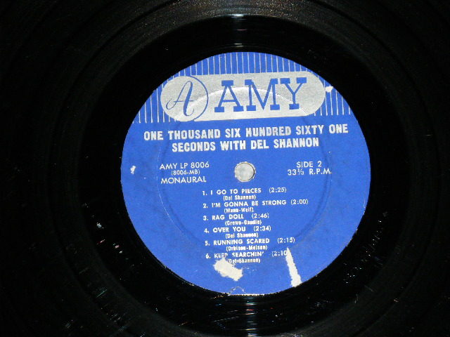 画像: DEL SHANNON -  ONE THOUSAND SIX HUNDRED SIXTY ONE SECONDS (1,661 Seconds) ( Ex/Ex+ Looks:Ex-) / 1965 US AMERICA ORIGINAL MONO Used LP