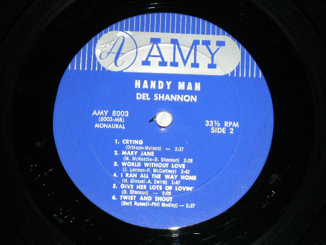 画像: DEL SHANNON -  HANDY MAN ( Ex/Ex++) / 1964 US AMERICA ORIGINAL MONO Used LP
