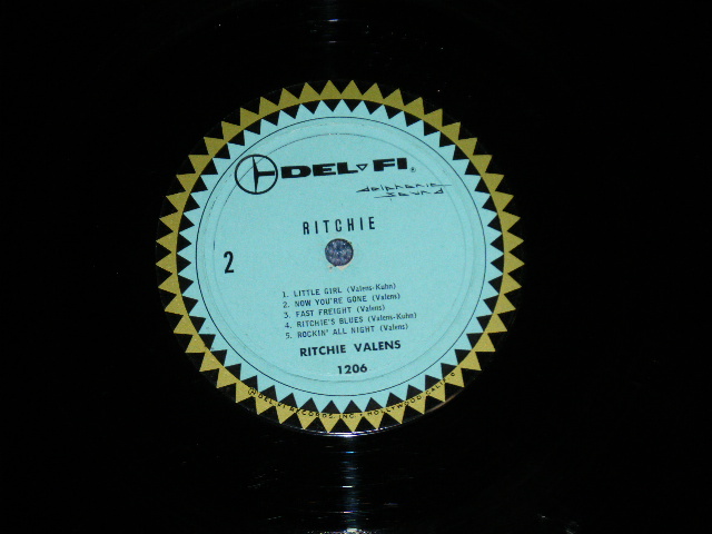 画像: RITCHIE VALENS  - RITCHIE ( Ex+++, Ex/Ex+++ Looks: Ex++ : TEAR OBC)  / 1959 US AMERICA ORIGINAL 1st Press? "LIGHT BLUE Label with BLACK DIAMOND BORDER" MONO Used LP 