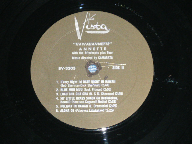 画像: ANNETTE - HAWAIIANNETTE( Ex+/Ex++ ; EDSP  )  / 1960 US AMERICA ORIGINAL MONO Used LP  