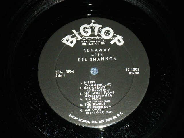 画像: DEL SHANNON - RUNAWAY with DEL SHANNON (Ex+++/Ex+++ ) / 1961 US AMERICA ORIGINAL MONO Used LP 