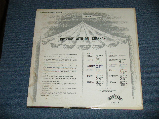 画像: DEL SHANNON - RUNAWAY with DEL SHANNON (Ex+++/Ex+++ ) / 1961 US AMERICA ORIGINAL MONO Used LP 