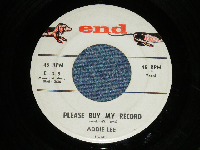 画像1: ADDIE LEE - PLEASE BUY MY RECORD : C'MON HOME ( Ex+/Ex+ ) / 1957? US AMERICA  ORIGINAL Used  7" Single
